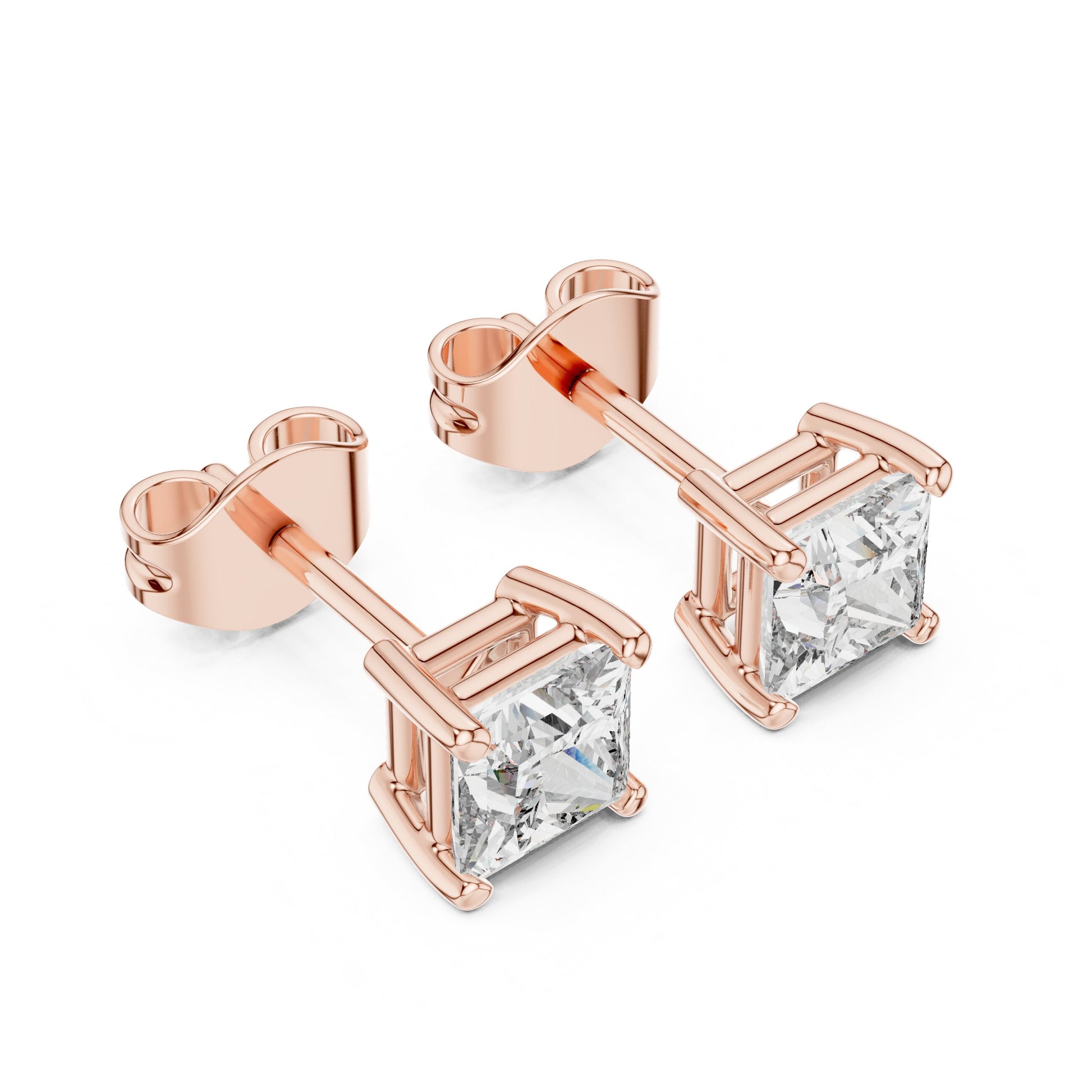 Princess Stud Lab Grown Diamond Earrings