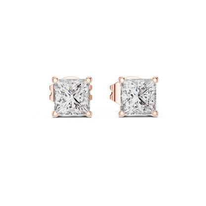 Princess Stud Lab Grown Diamond Earrings
