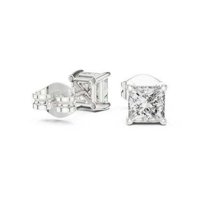 Princess Stud Lab Grown Diamond Earrings
