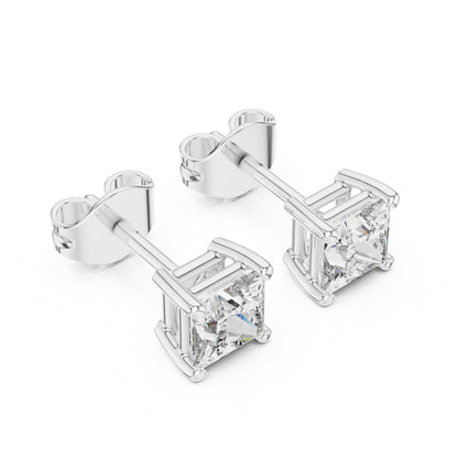 Princess Stud Lab Grown Diamond Earrings