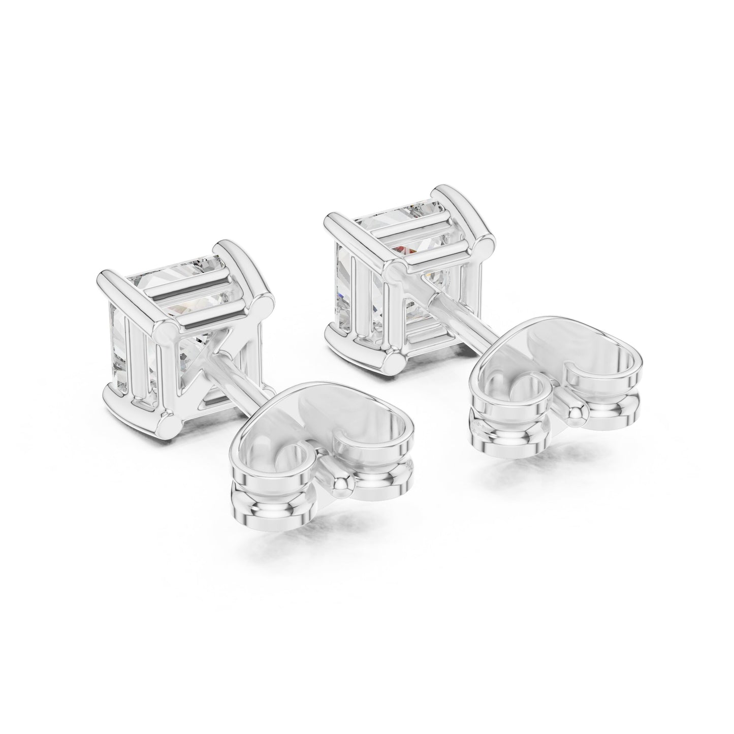 Princess Stud Lab Grown Diamond Earrings