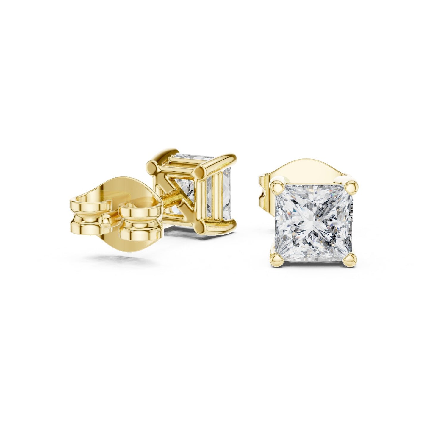 Princess Stud Lab Grown Diamond Earrings