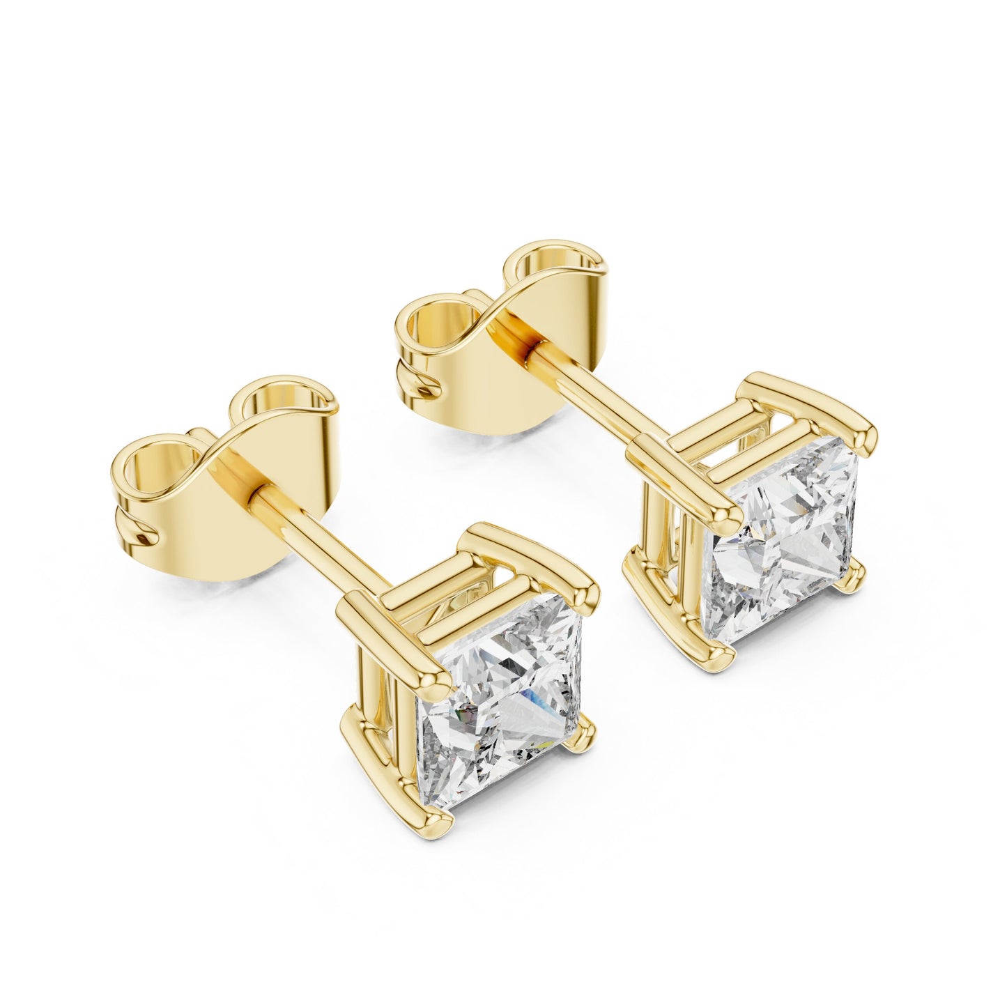 Princess Stud Lab Grown Diamond Earrings