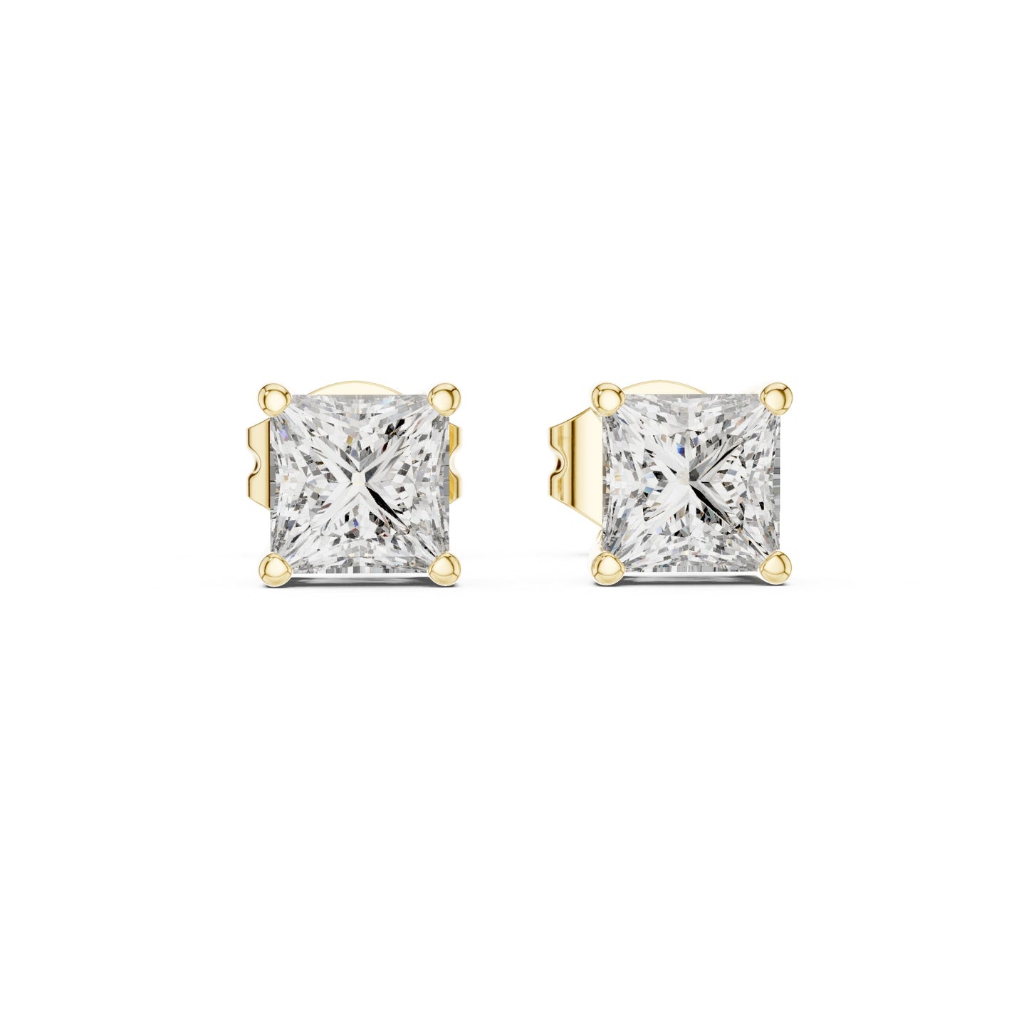 Princess Stud Lab Grown Diamond Earrings