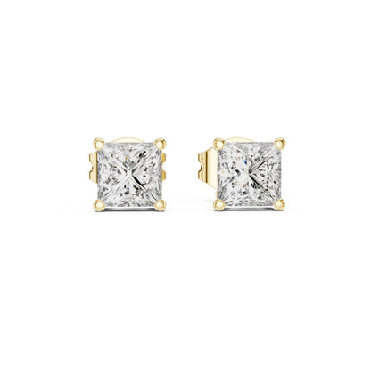Princess Stud Lab Grown Diamond Earrings