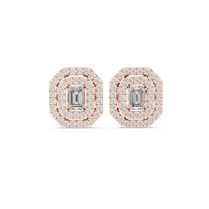 Mixed Shape Lab Grown Diamond Stud Earrings