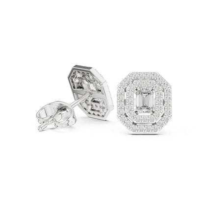 Mixed Shape Lab Grown Diamond Stud Earrings