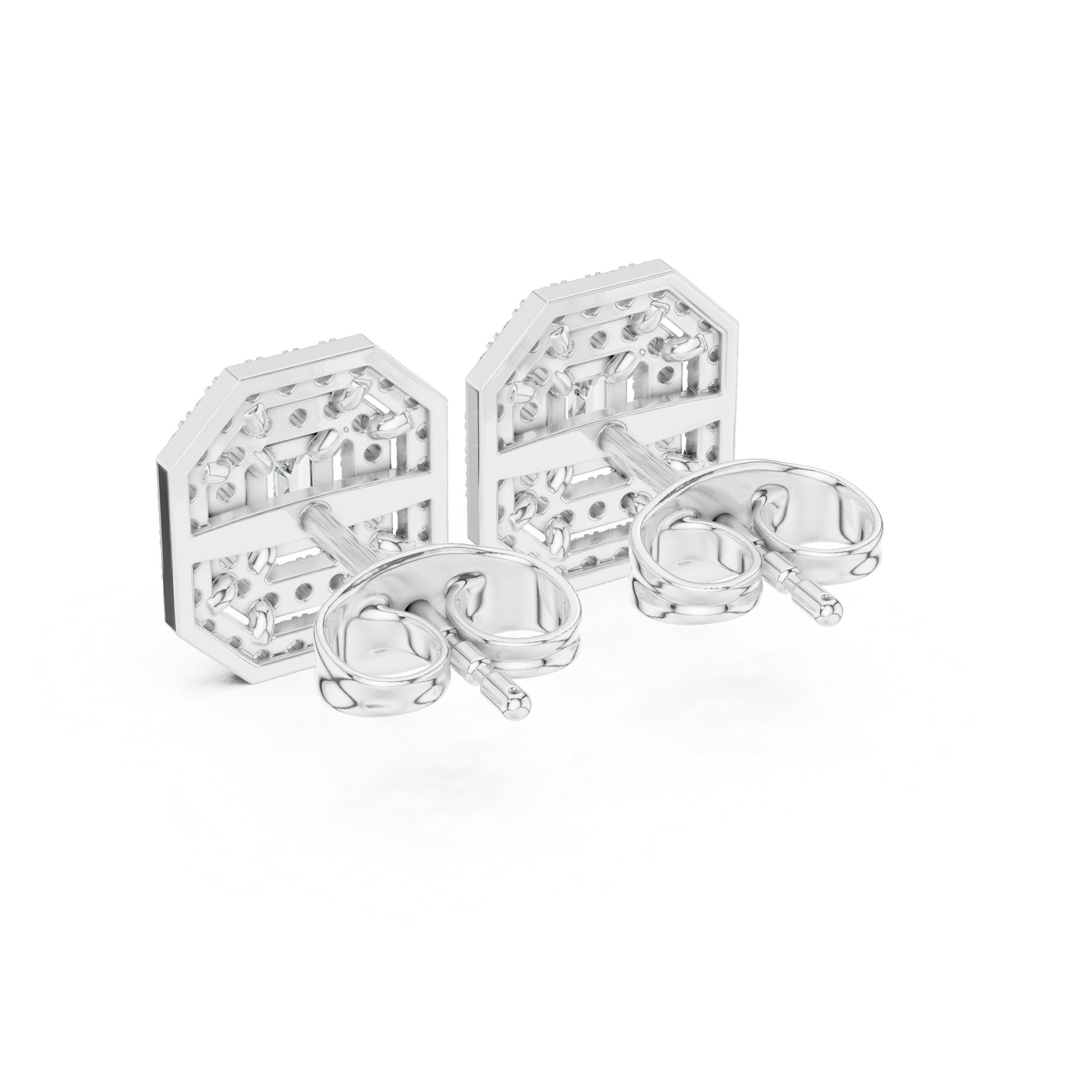 Mixed Shape Lab Grown Diamond Stud Earrings