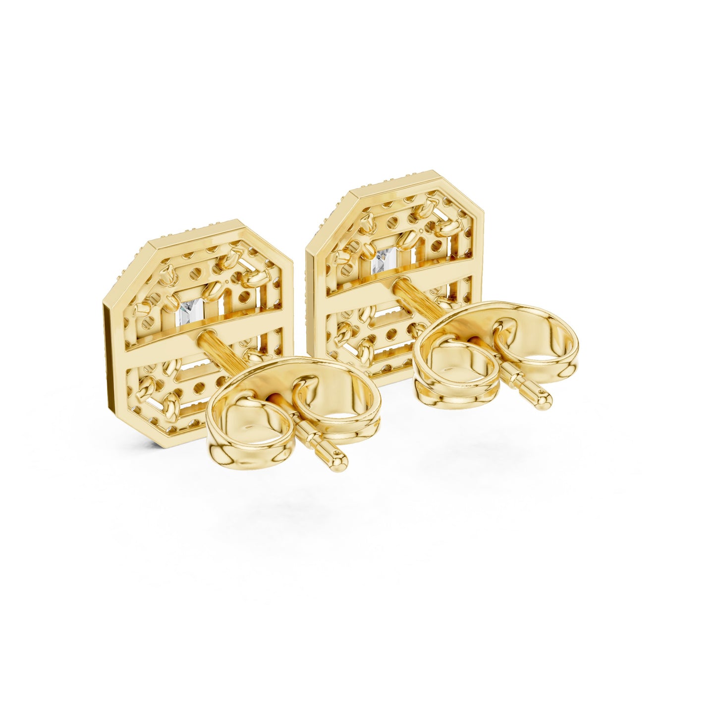 Mixed Shape Lab Grown Diamond Stud Earrings