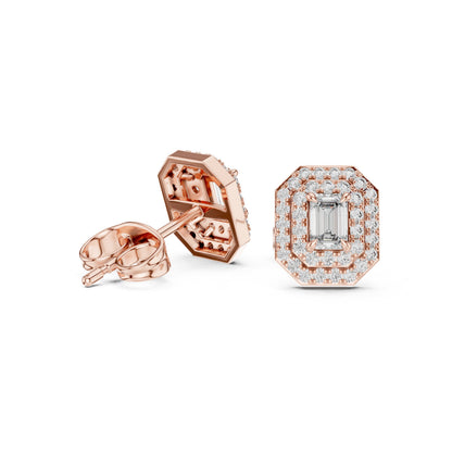 Mixed Shape Lab Grown Diamond Stud Earrings