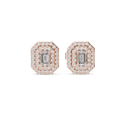 Mixed Shape Lab Grown Diamond Stud Earrings