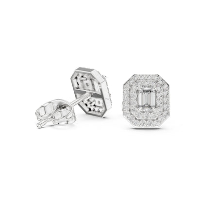 Mixed Shape Lab Grown Diamond Stud Earrings