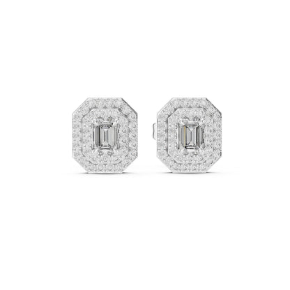 Mixed Shape Lab Grown Diamond Stud Earrings