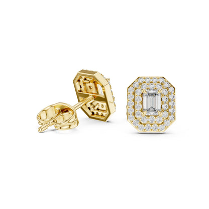 Mixed Shape Lab Grown Diamond Stud Earrings