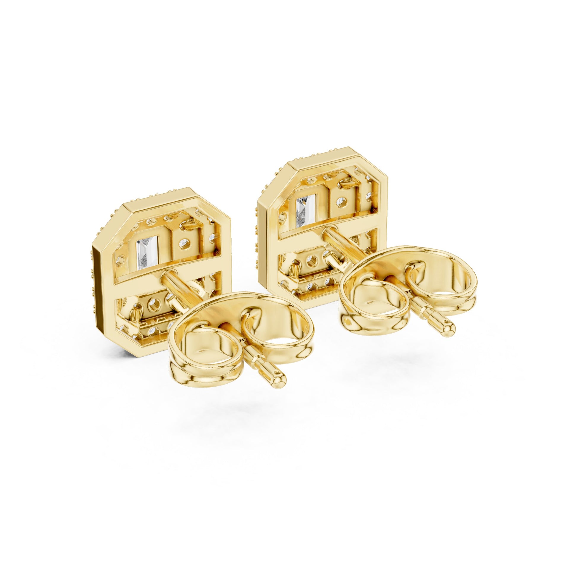 Mixed Shape Lab Grown Diamond Stud Earrings