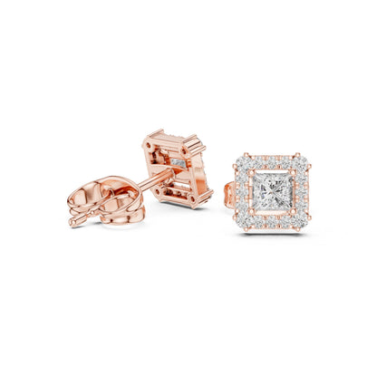 Mixed Shape Lab Grown Diamond Stud Earrings