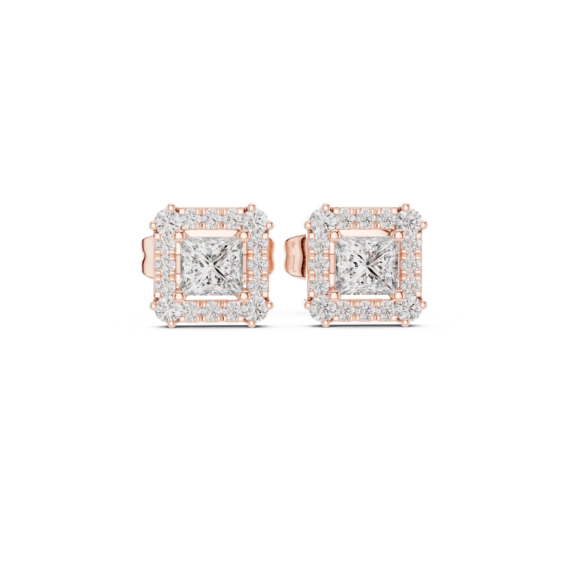 Mixed Shape Lab Grown Diamond Stud Earrings