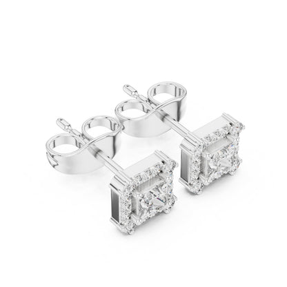Mixed Shape Lab Grown Diamond Stud Earrings