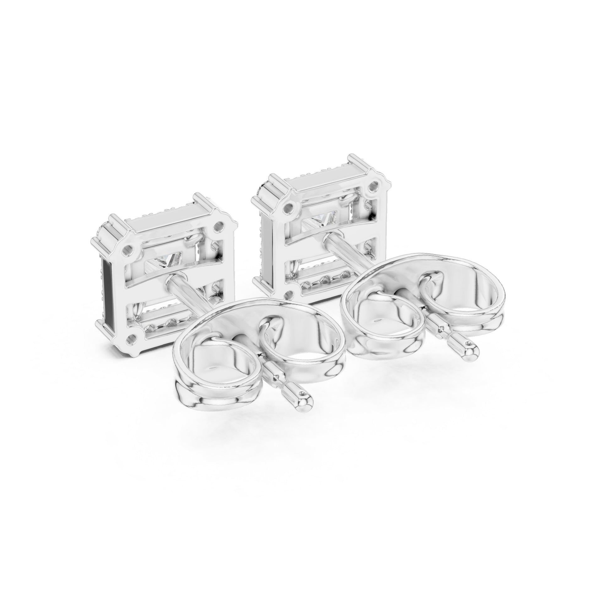 Mixed Shape Lab Grown Diamond Stud Earrings