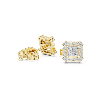 Mixed Shape Lab Grown Diamond Stud Earrings
