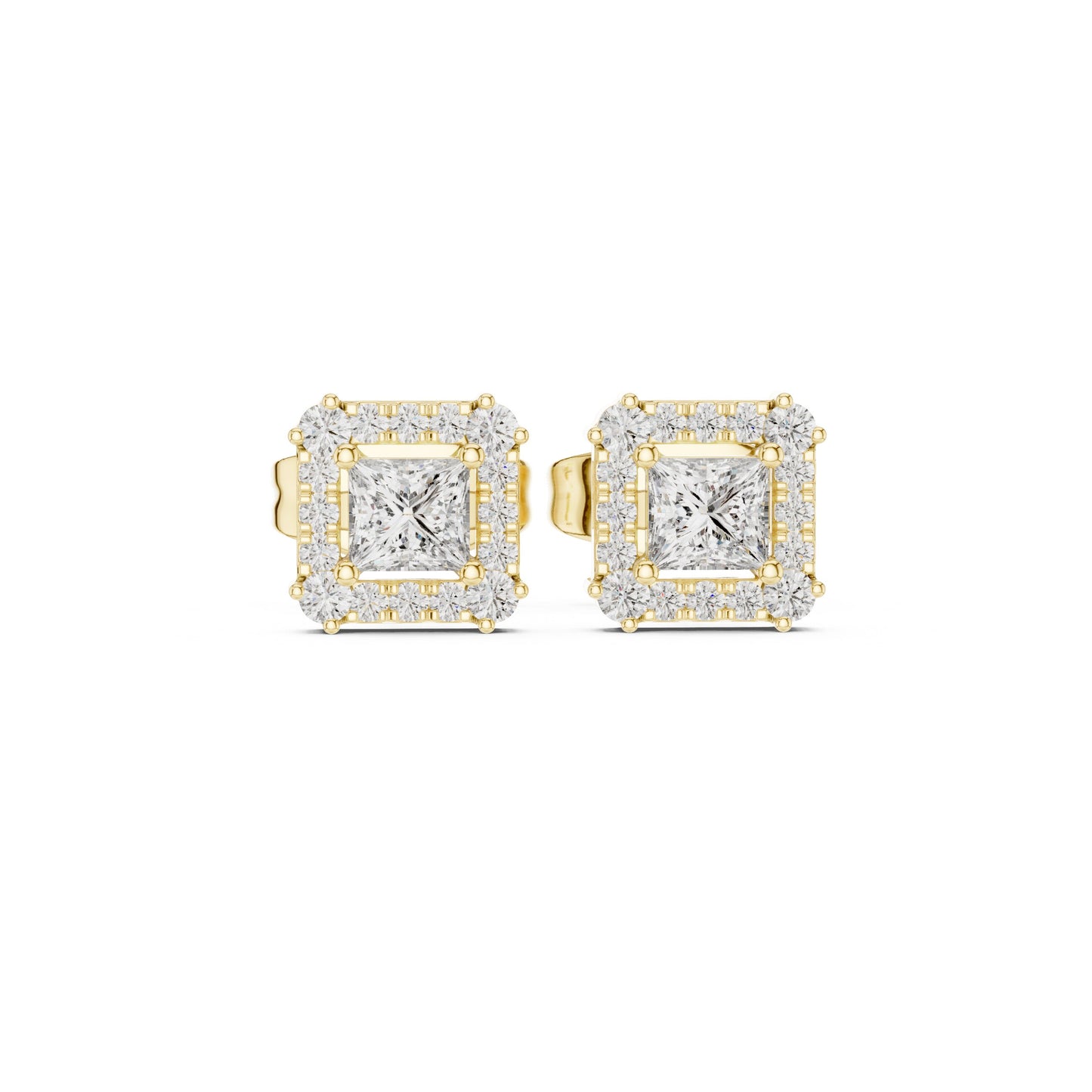Mixed Shape Lab Grown Diamond Stud Earrings