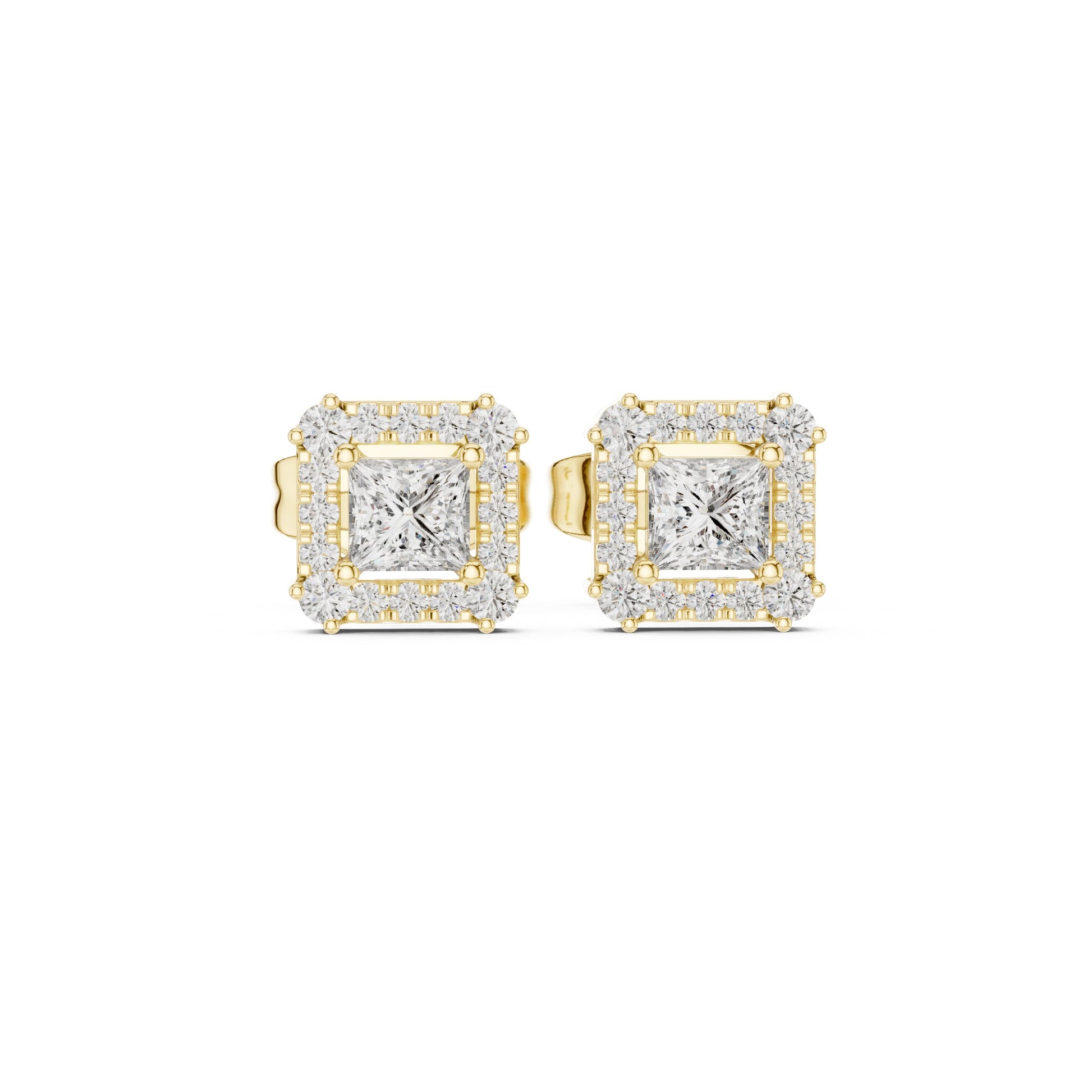 Mixed Shape Lab Grown Diamond Stud Earrings