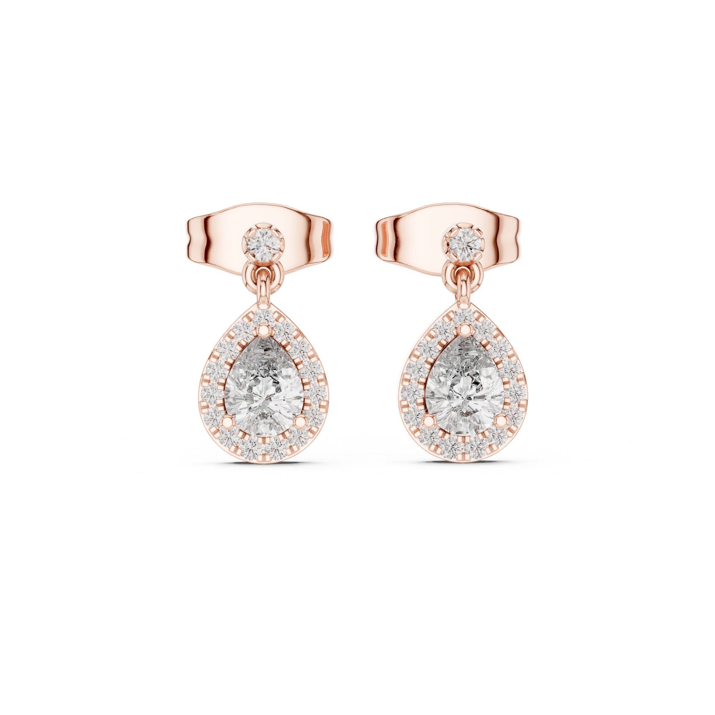 Round Jacket Lab Grown Diamond Earrings