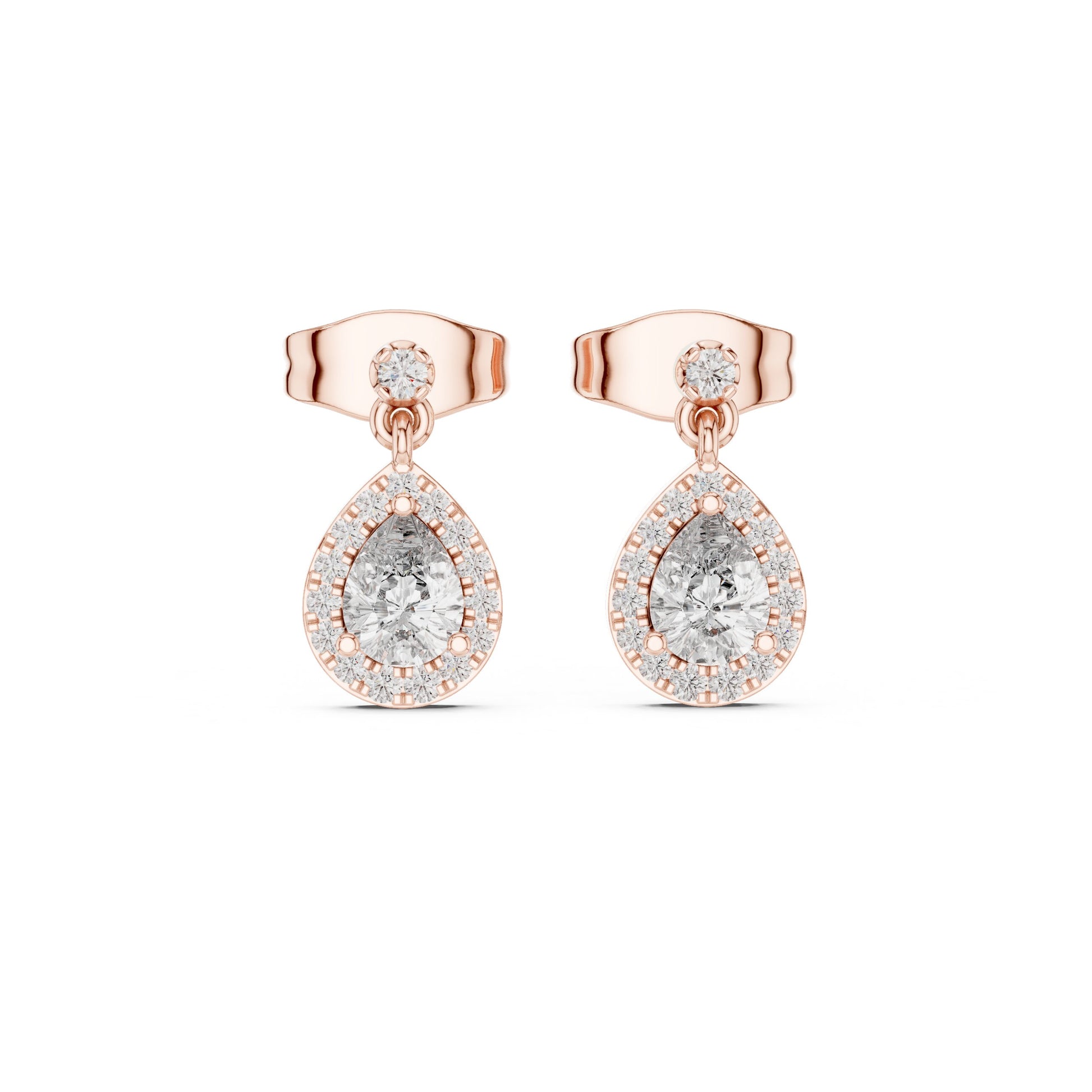 Round Jacket Lab Grown Diamond Earrings