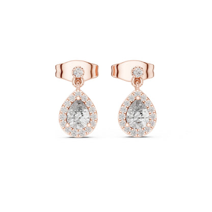 Round Jacket Lab Grown Diamond Earrings