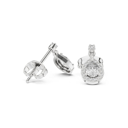 Round Jacket Lab Grown Diamond Earrings