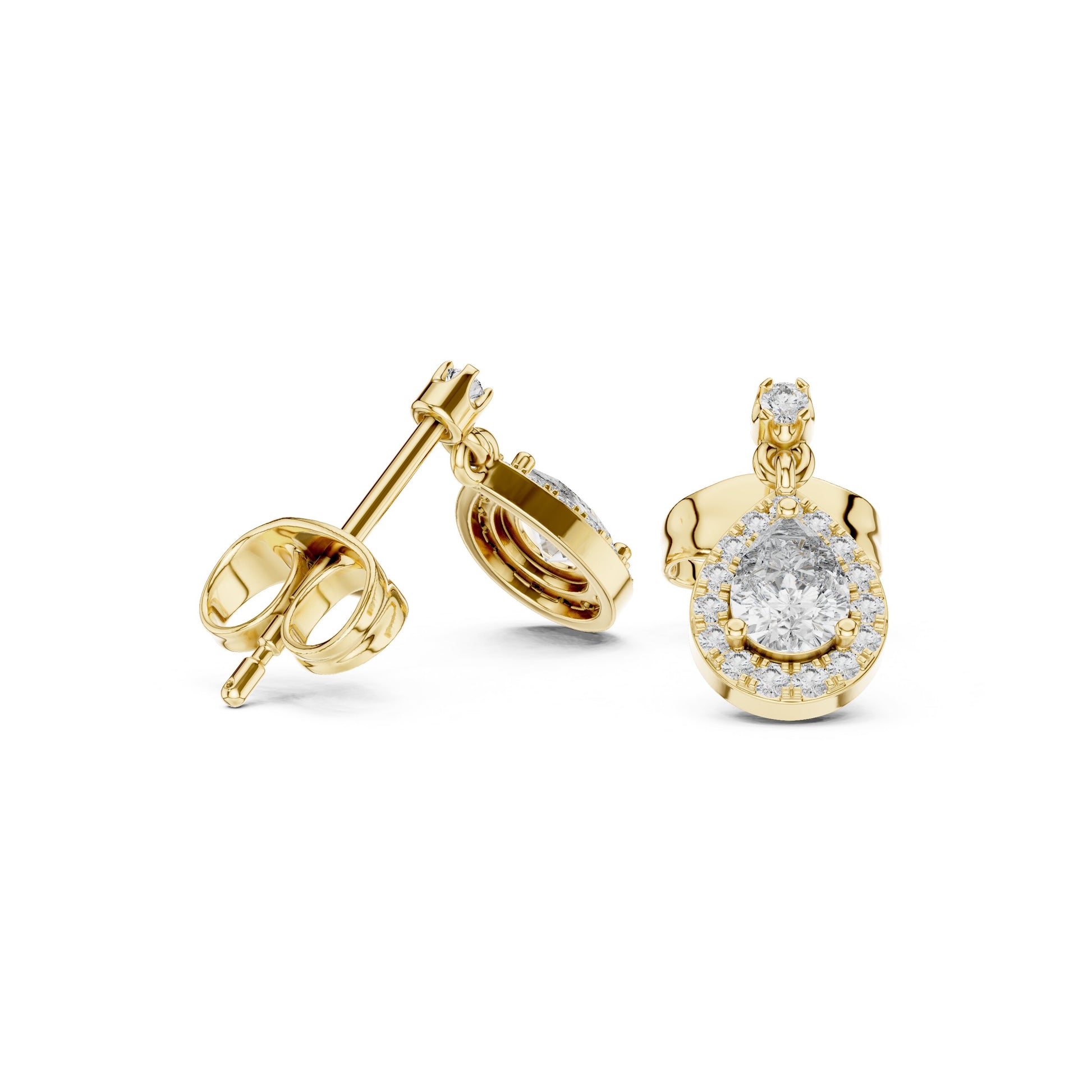 Round Jacket Lab Grown Diamond Earrings