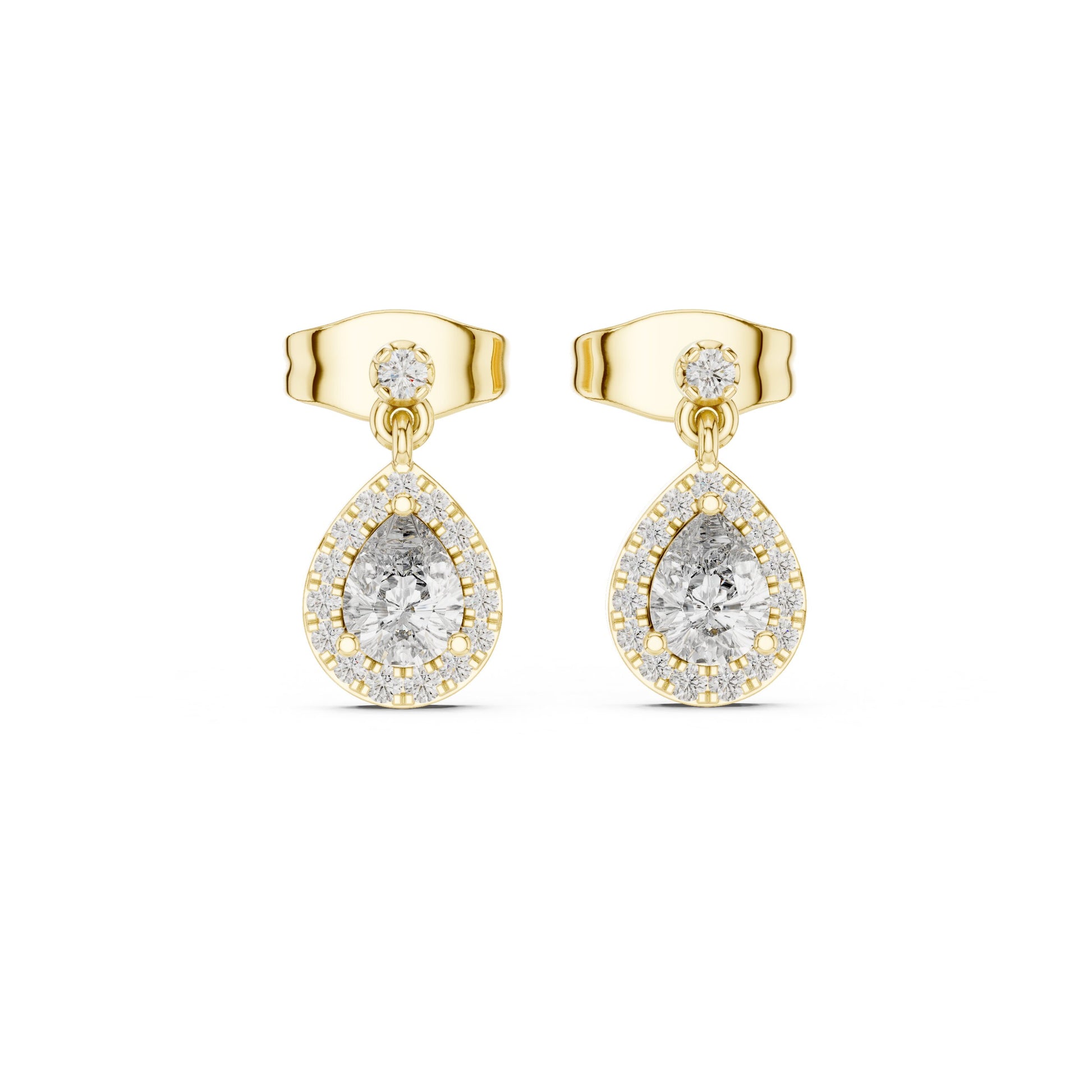 Round Jacket Lab Grown Diamond Earrings