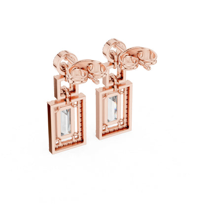 Mixed Shape Lab Grown Diamond Stud Earrings