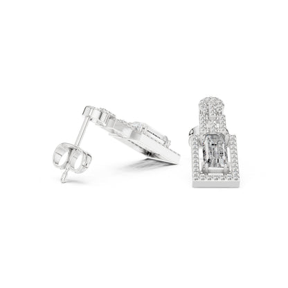 Mixed Shape Lab Grown Diamond Stud Earrings