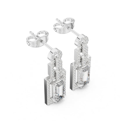 Mixed Shape Lab Grown Diamond Stud Earrings