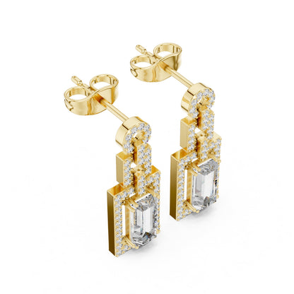 Mixed Shape Lab Grown Diamond Stud Earrings