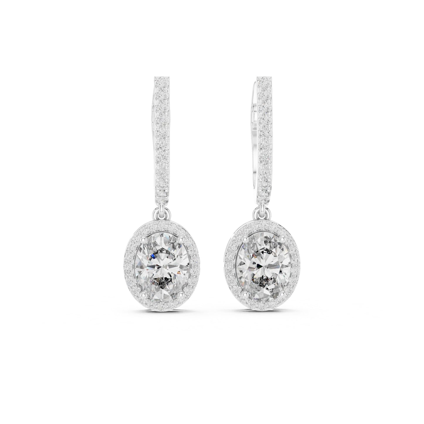 Round Jacket Lab Grown Diamond Earrings