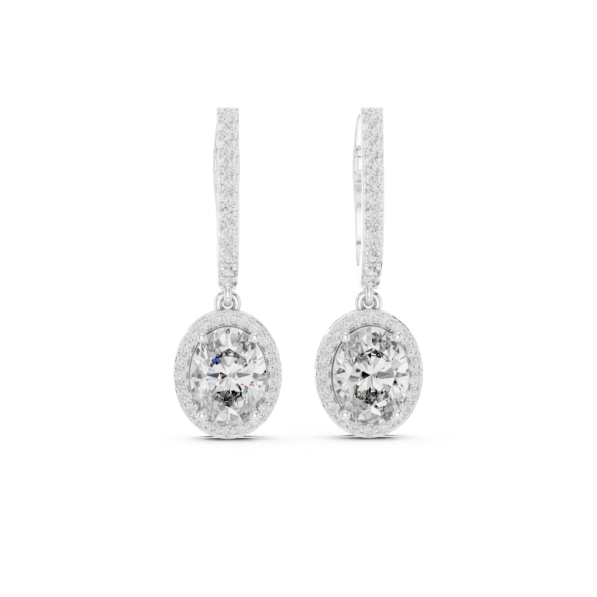 Round Jacket Lab Grown Diamond Earrings