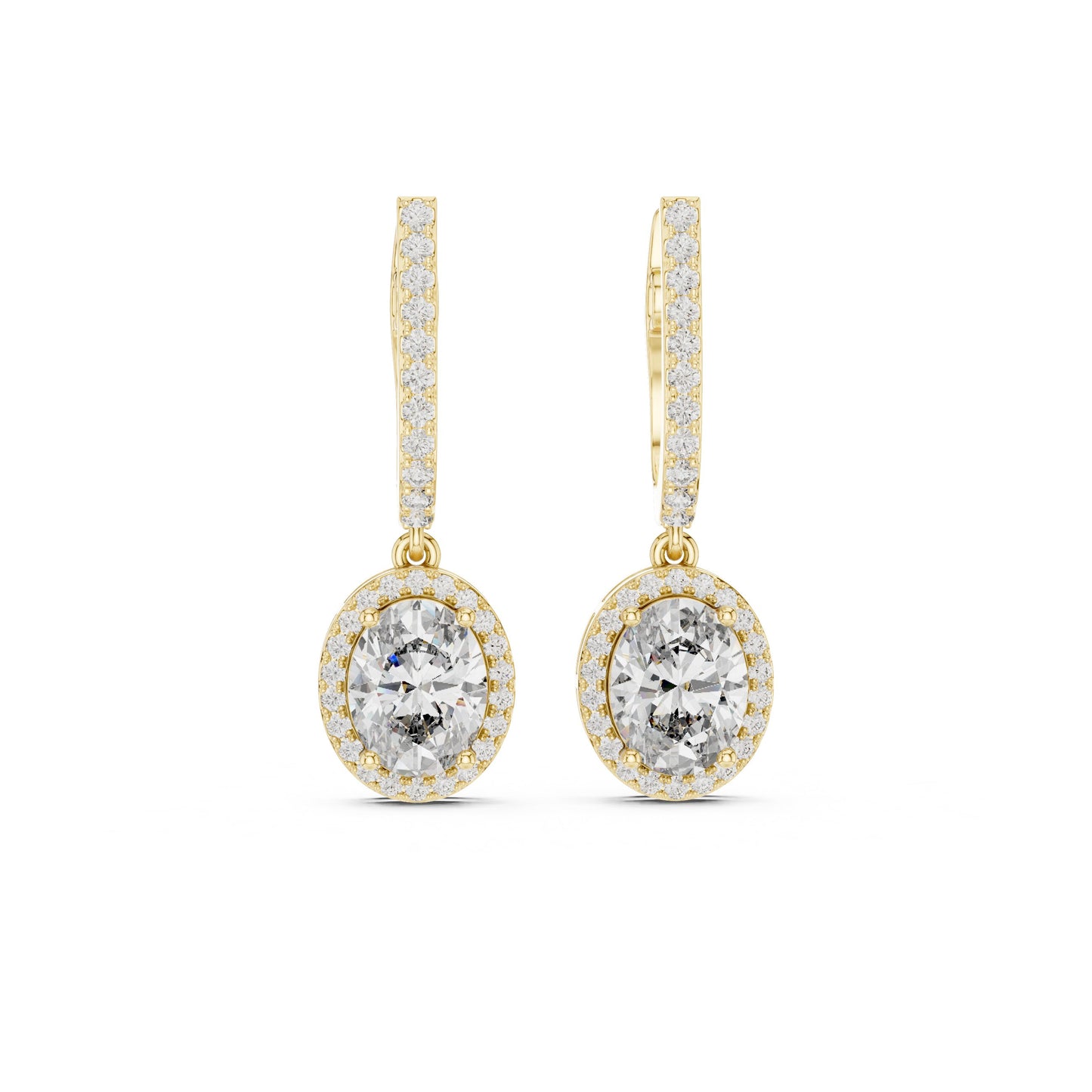 Round Jacket Lab Grown Diamond Earrings
