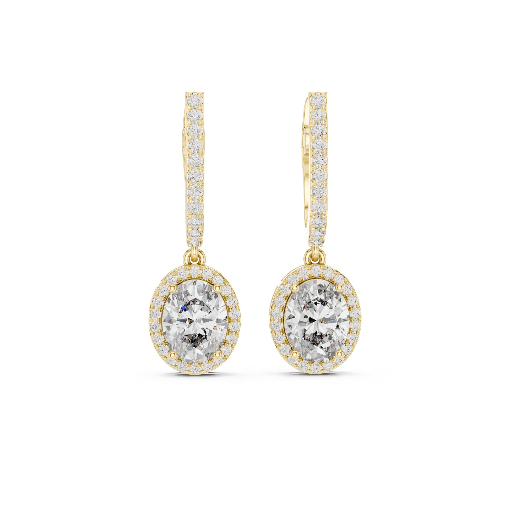 Round Jacket Lab Grown Diamond Earrings