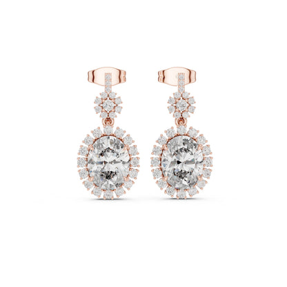 Round Stud Lab Grown Diamond Earrings