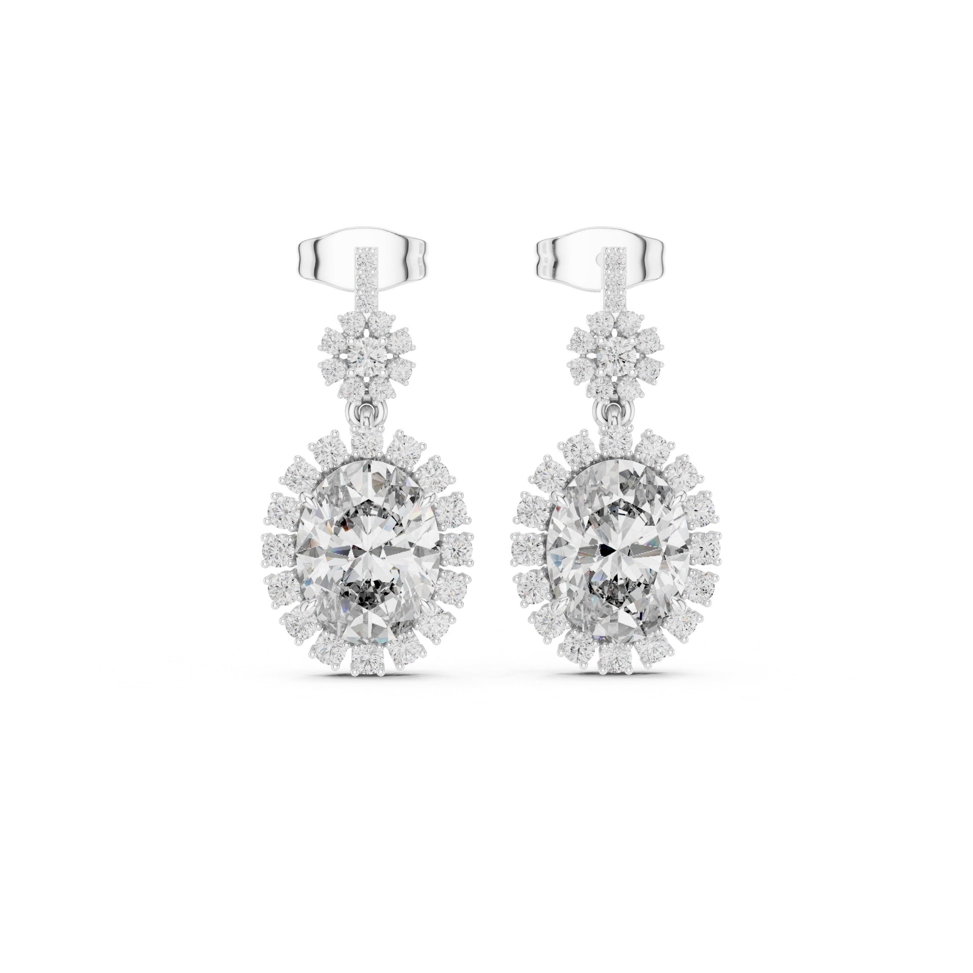 Round Stud Lab Grown Diamond Earrings