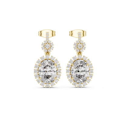 Round Stud Lab Grown Diamond Earrings
