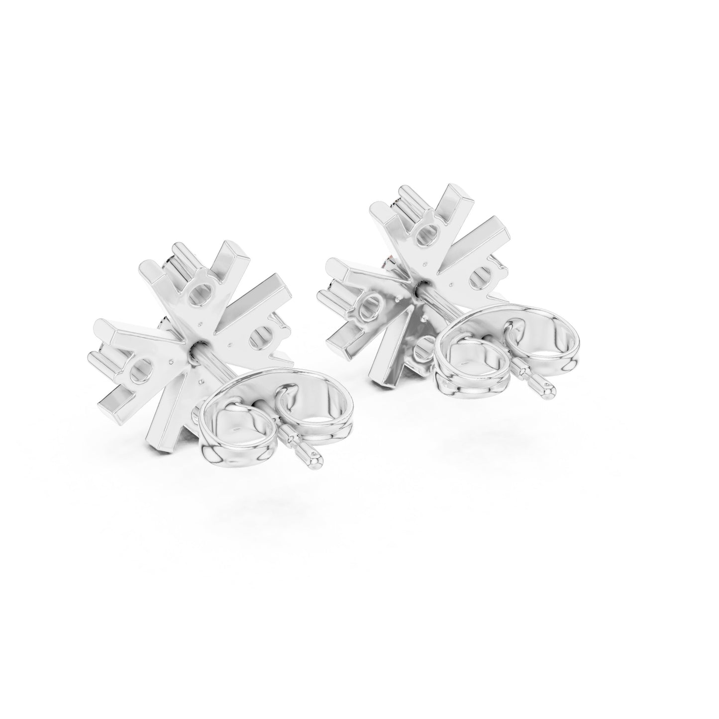 Round Cluster Lab Grown Diamond Earrings