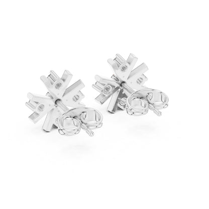 Round Cluster Lab Grown Diamond Earrings