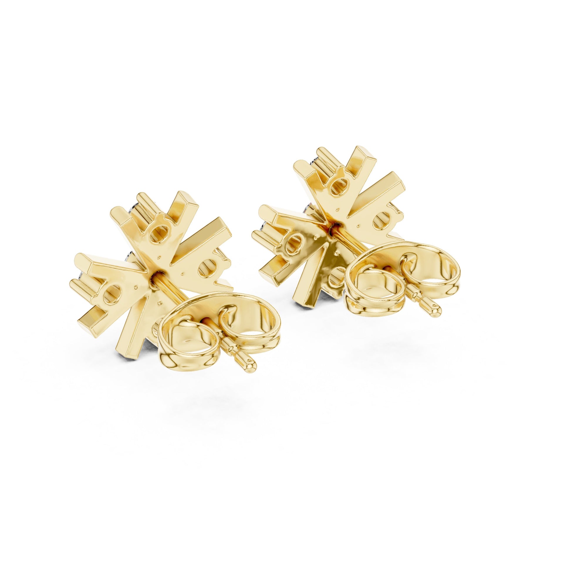 Round Cluster Lab Grown Diamond Earrings