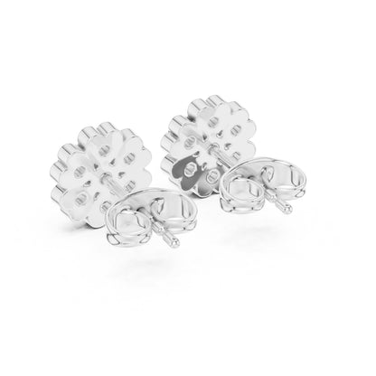 Round Cluster Lab Grown Diamond Earrings