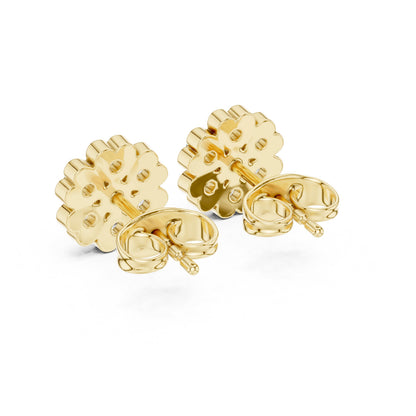 Round Cluster Lab Grown Diamond Earrings
