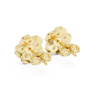 Round Cluster Lab Grown Diamond Earrings