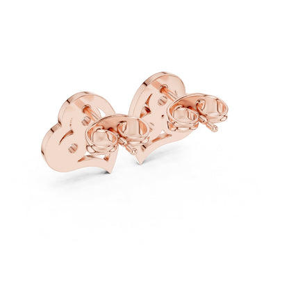 Round Stud Lab Grown Diamond Earrings